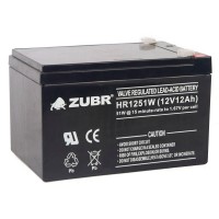 ZUBR HR 1251W (12V, 12Ah). Аккумулятор герметичный свинцово-кислотный. ZUBR