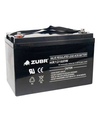 ZUBR HR 12160W (12V, 45Ah). Аккумулятор герметичный свинцово-кислотный. ZUBR в Первоуральске