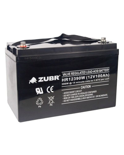ZUBR HR 12390W (12V, 110Ah). Аккумулятор герметичный свинцово-кислотный. ZUBR в Первоуральске