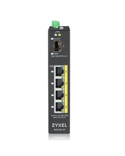 RGS100-5P-ZZ0101F. Промышленный PoE+ коммутатор. ZYXEL в Первоуральске