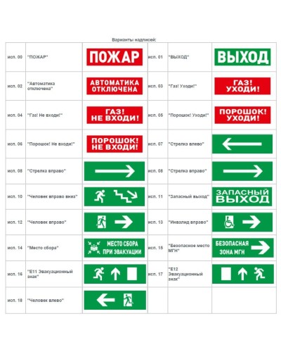С2000-ОСТ исп.11 Запасный выход. Оповещатель световой адресный. Болид в Первоуральске
