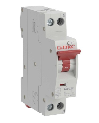 YON max MDR, 1P+N, 30mA, 20A, 6kA, А (MDR32N-1N2C20-A). Компактный автоматический выключатель дифференциального тока. ДКС в Первоуральске