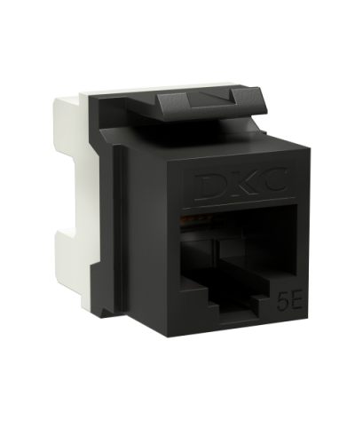 Модуль Keystone RJ45 CAT5E, 180 градусов, черный (RNK5EU180BK): Модуль неэкранированный в Первоуральске