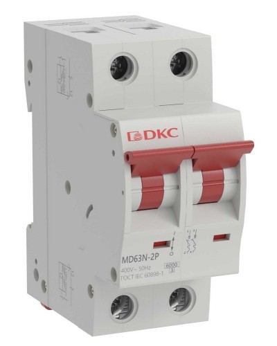 YON max MD63N 2P 20А 6кА C (MD63N-2PC20). Автоматический выключатель. ДКС в Первоуральске