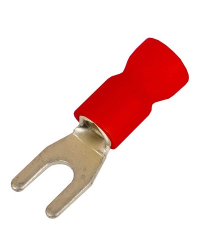 Наконечник вилочный НВИ 0,25-1,5 М4 (D4,3мм) (100 шт) (2A14P-EE-PVC). Наконечник вилочный с изолированным фланцем ПВХ. ДКС в Первоуральске