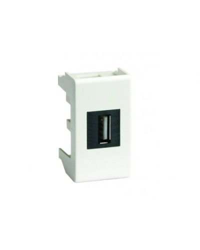 Розетка USB 2.0 Brava 1 модуль слоновая кость (75200S): Розетка USB в Первоуральске