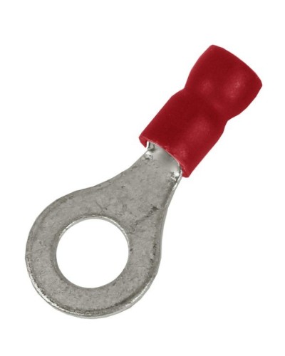 Наконечник НКИ 0,25-1,5 М4 (D4,3мм) с отверстием под винт (100 шт) (2A4P-EE-PVC). Наконечник с отверстием под винт и изолированным фланцем ПВХ. ДКС в Первоуральске