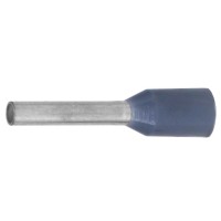 Наконечник-гильза НШВИ 0.75-12, серый (100 шт) (IF0.75-12GR). Наконечник-гильза с изолированным фланцем. ДКС