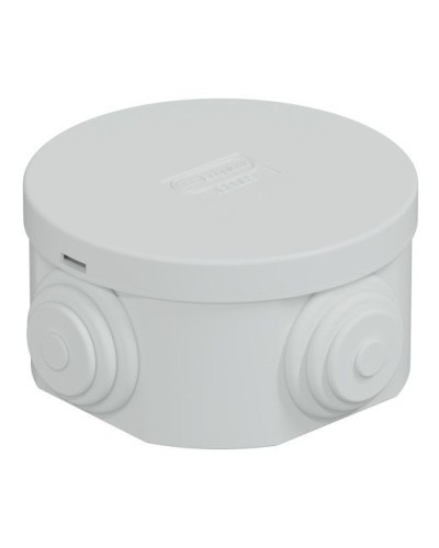Коробка JBR065 D=65х35, 4 вых., IP44, серая (44004). Коробка монтажная. Экопласт в Первоуральске