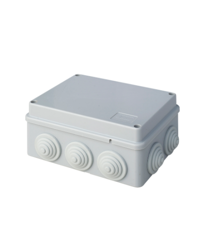 Коробка JBS150 150х110х70, 10 вых., 5P (1,5…6мм²) серая (43029HF-GR). Коробка монтажная, огнестойкая, без галогена. Экопласт в Первоуральске