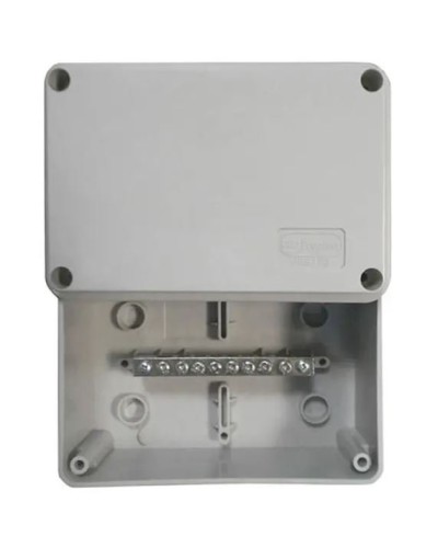 Коробка (КУП) JBS080 85х85х40, 6 вых, IP44 (44046KP): Коробка уравнивания потенциалов (КУП), 6х9мм, 8 зажимов в Первоуральске