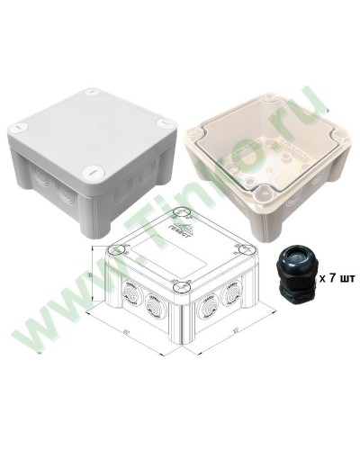 КМ-1212(П)-IP66(П6-12). Коробка монтажная. Гефест в Первоуральске