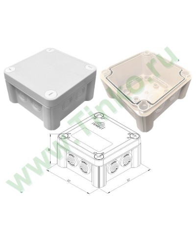 КМ-1212(П)-IP66(БВ). Коробка монтажная. Гефест в Первоуральске