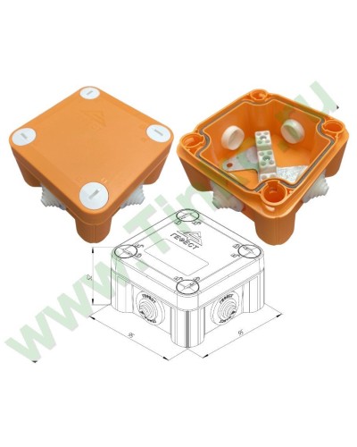 КМ-О-1010(П)(8к)-IP55: Коробка монтажная огнестойкая в Первоуральске