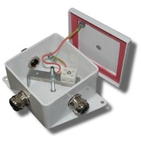 КМ-О (2к*6,0)-IP66-120х120, шесть вводов: Коробка монтажная огнестойкая