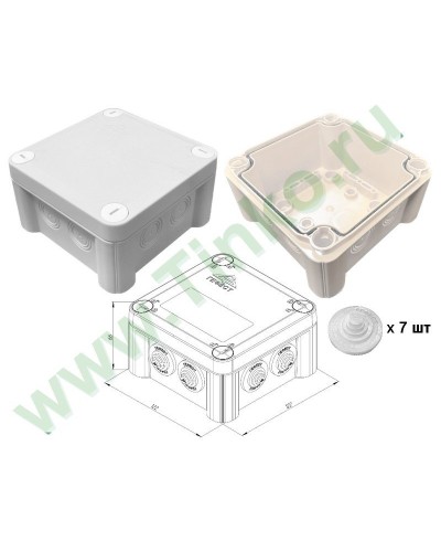 КМ-1212(П)-IP55. Коробка монтажная. Гефест в Первоуральске