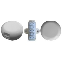 УК-2П с клеммной колодкой, 5 контактов, белый (Магнито-Контакт). Коробка коммутационная для 5х2 проводов. Магнито-Контакт