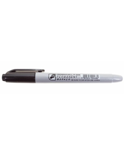 Маркер перманентный Crown «Multi Marker Slim» 2 мм, черный, пулевидный (08-8201): Ручка для маркировки в Первоуральске