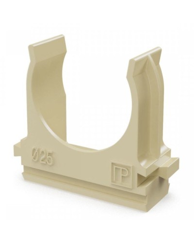 Крепёж-клипса для труб АБС-пластик сосна D25 (100 шт) (PR13.0050). Крепление для труб ПВХ. Промрукав в Первоуральске