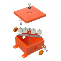 Коробка металлическая огнестойкая 110х110х65 (70-0360-FR10.0-4). Коробка металлическая огнестойкая. Промрукав