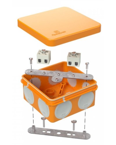 Коробка огнестойкая 80х80х40 (60-0210-FR2.5-6). Коробка огнестойкая для открытой установки. Промрукав в Первоуральске