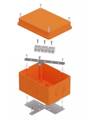 Коробка огнестойкая 150х110х90 E15-E120 для о/п (40-0351-FR6.0-6). Коробка огнестойкая для открытой установки. Промрукав в Первоуральске